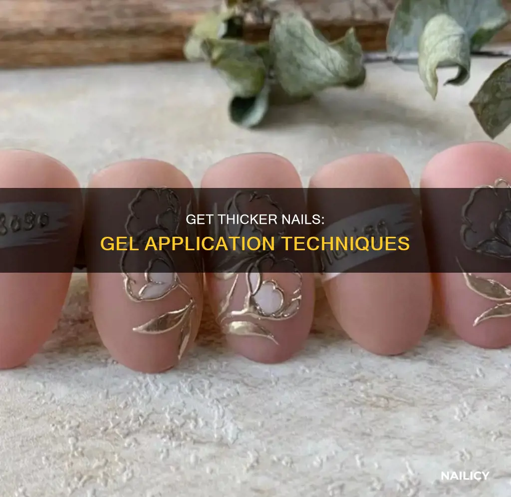 how to make ur nails look thicker with gel