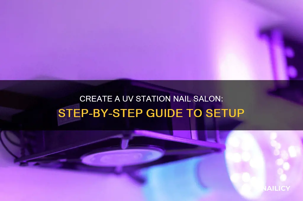 how to make uv station nail salon