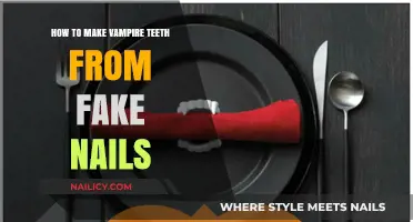DIY Vampire Fangs: Crafting Creepy Teeth with Fake Nails