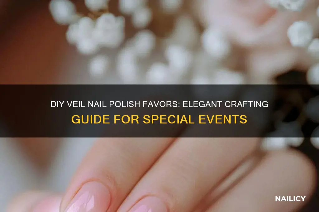 how to make veil nail polish favors
