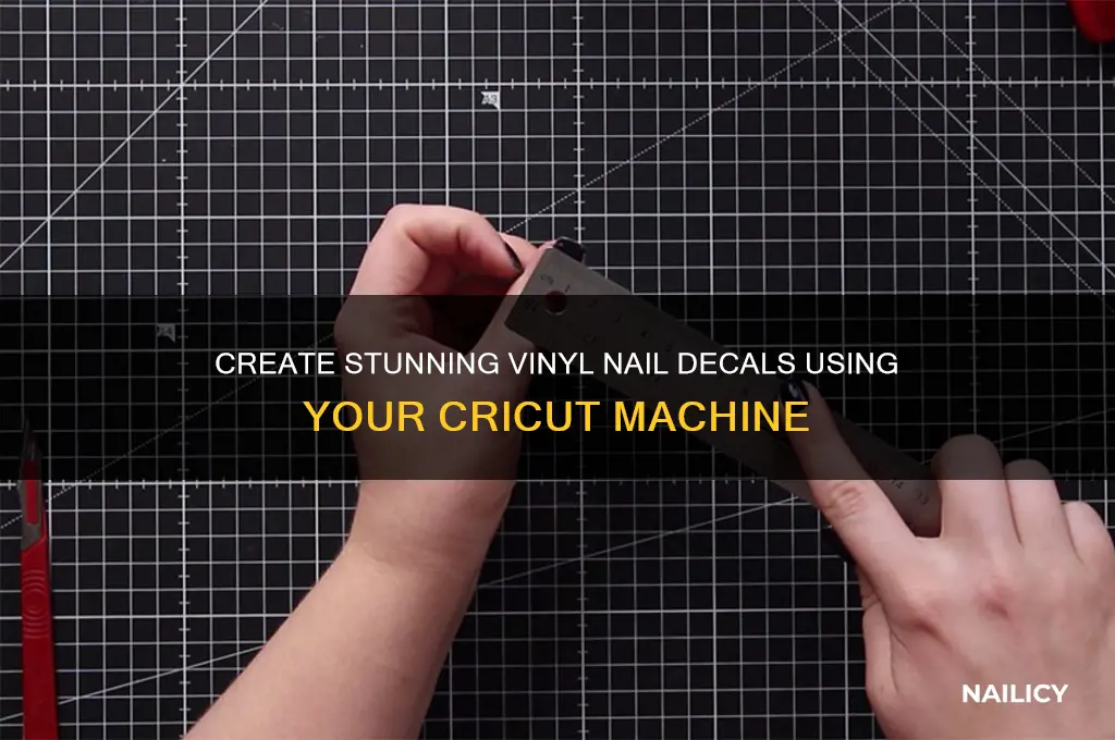 how to make vinyl nail decals with cricut