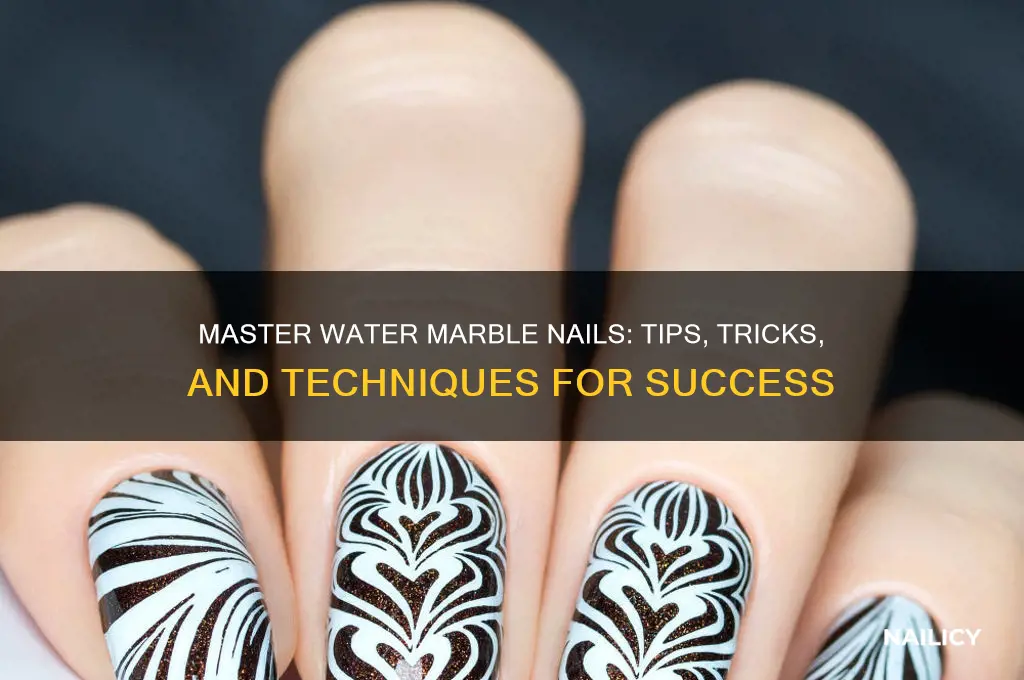 how to make water marble nails work