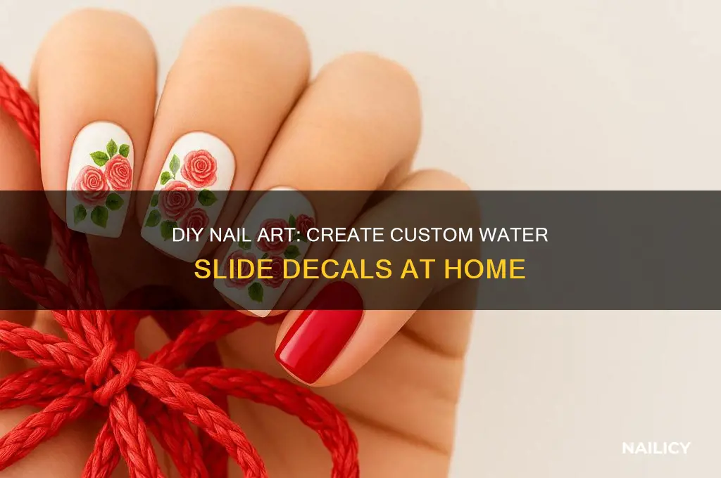 how to make water slide decals for nails