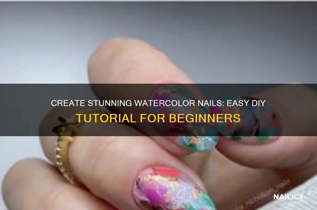 how to make watercolor nails