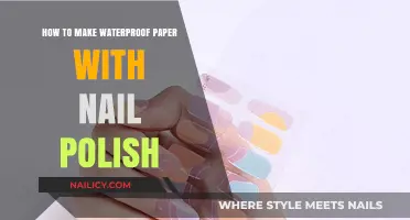 DIY Waterproof Paper: Easy Nail Polish Coating Technique Revealed
