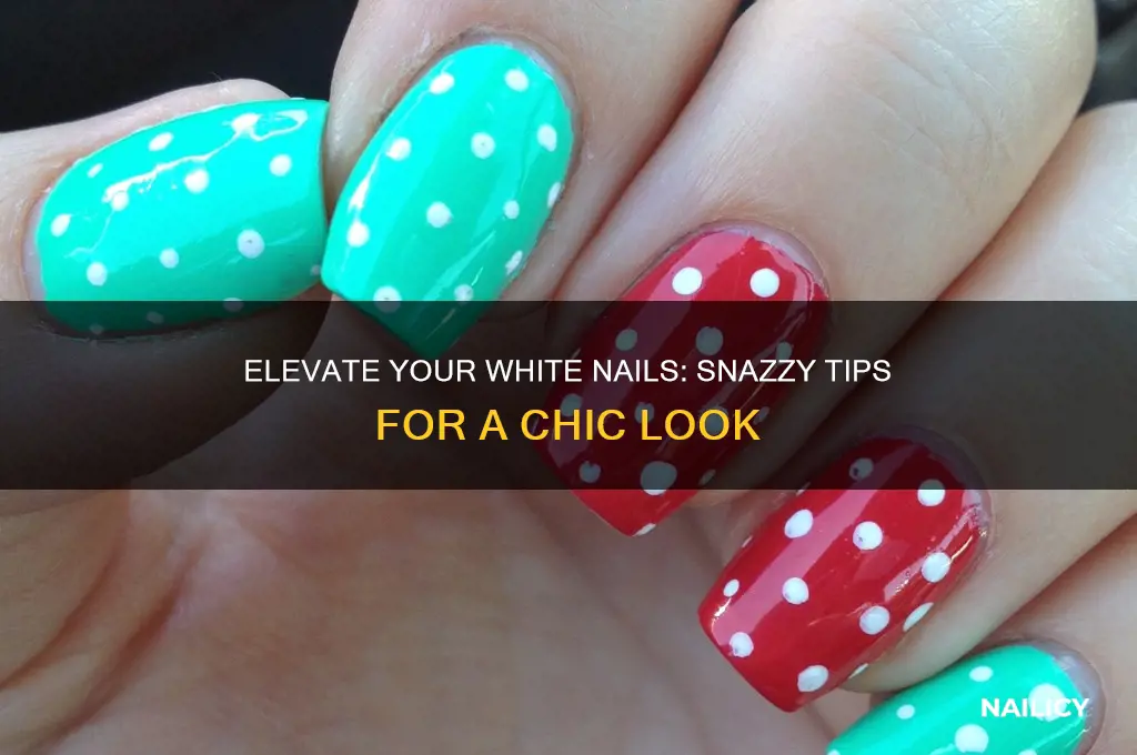 how to make white nail look more snazzy