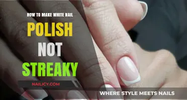 Achieve Flawless White Nails: Tips to Avoid Streaky Polish