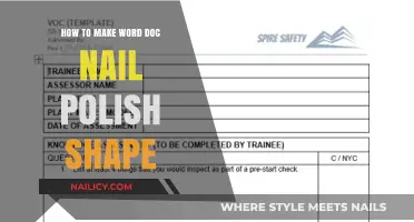 Creative DIY: Crafting Word Doc-Shaped Nail Polish Designs Easily