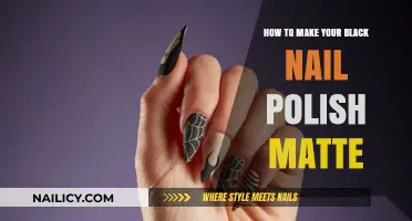 Transform Your Black Nail Polish: Easy Steps to Achieve a Matte Finish