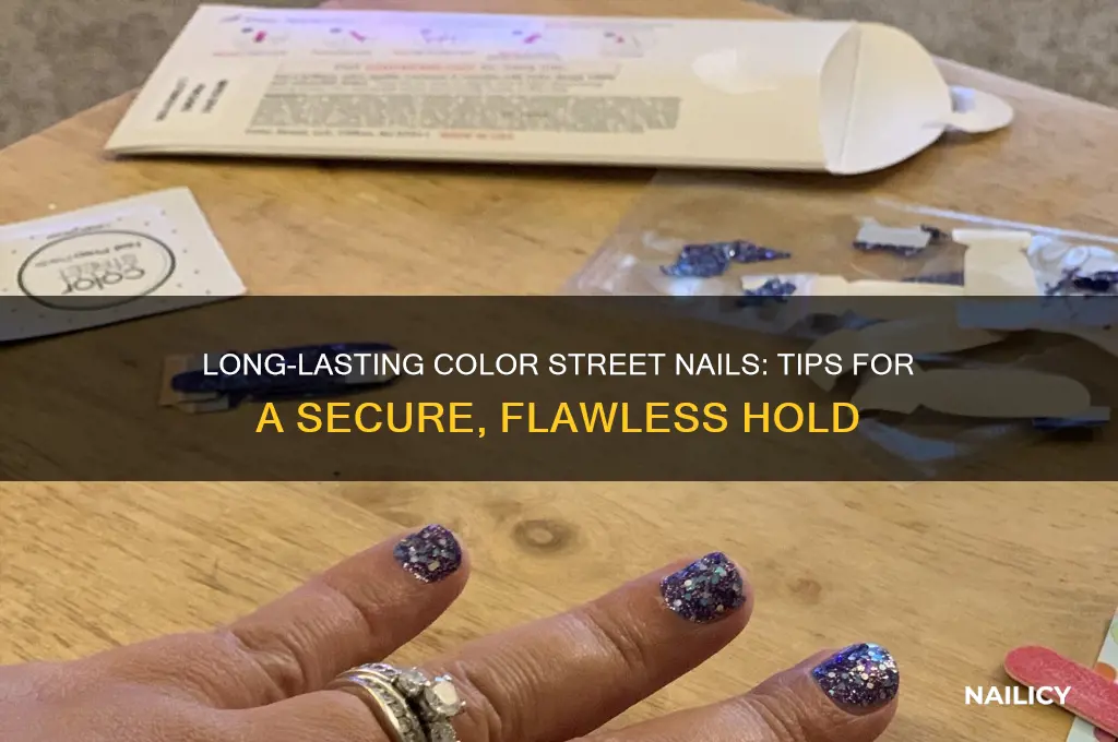 how to make your color street nails stick