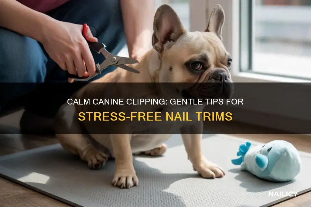 how to make your dog calm when cutting their naile