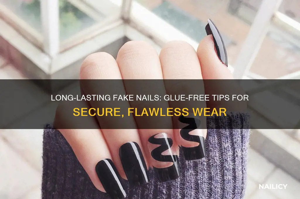 how to make your fake nails stay on without glue