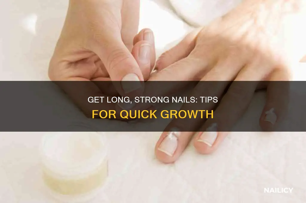 how to make your fjnger nails grow fast