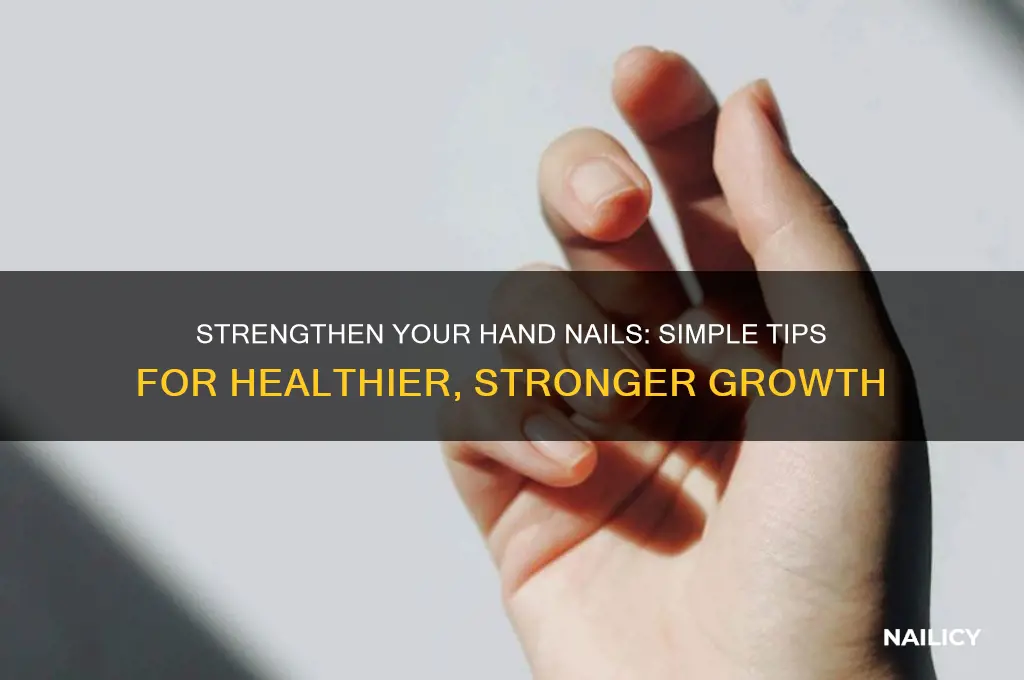 how to make your hand nails stronger