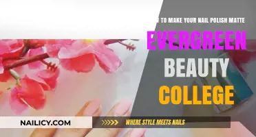 Achieve Matte Nails: Evergreen Beauty College's Simple DIY Polish Guide