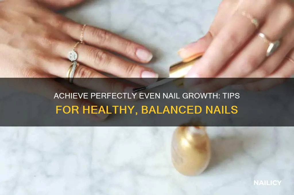 how to make your nails grow evenly