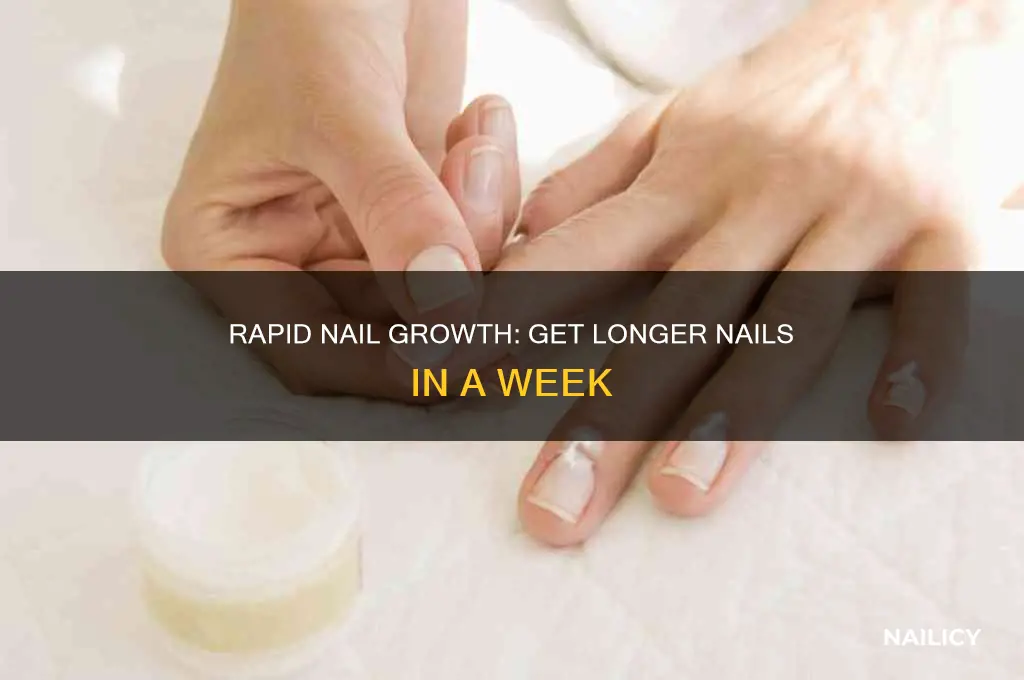 how to make your nails grow in a wek