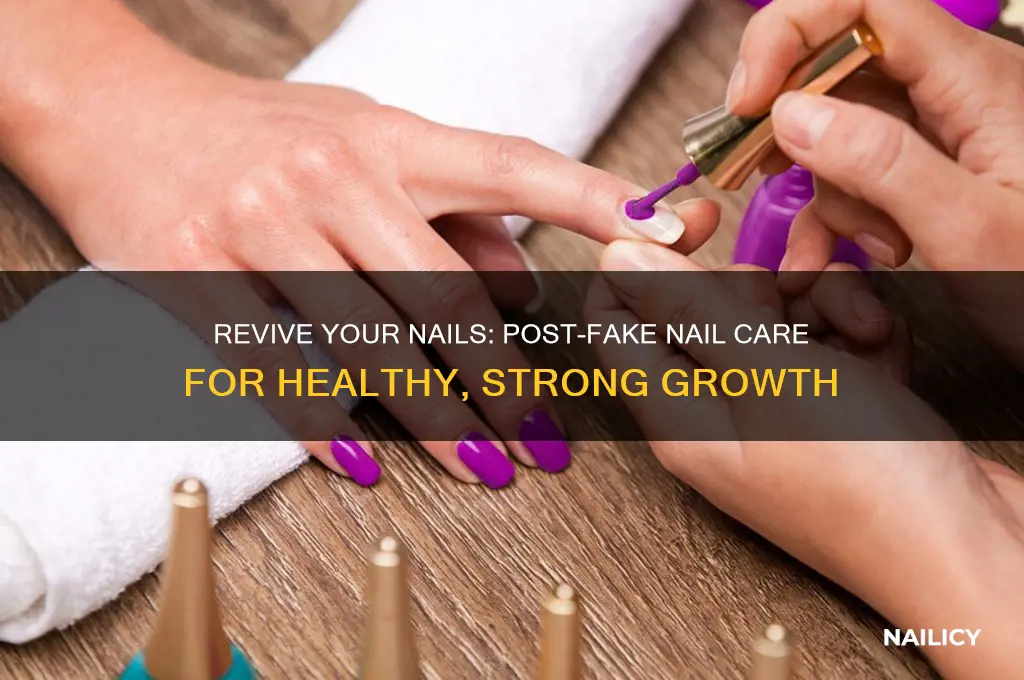how to make your nails healthy after fake nails
