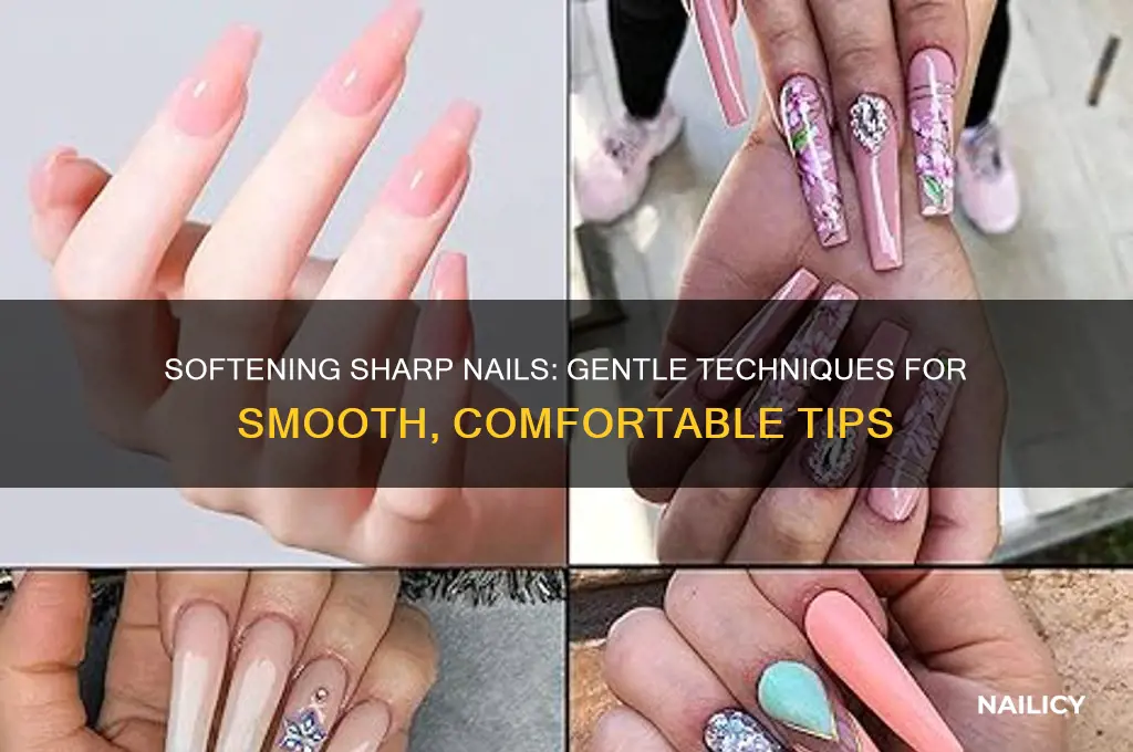 how to make your nails less sharp