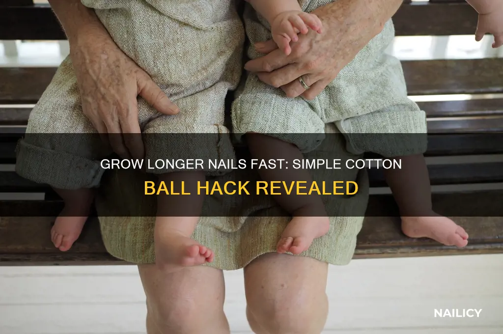 how to make your nails longer with cotton