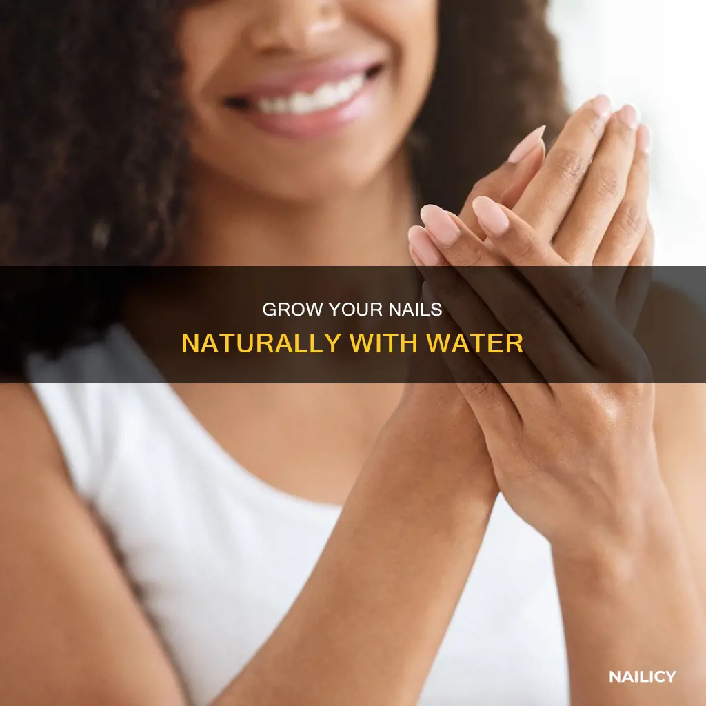 how to make your nails longer with water