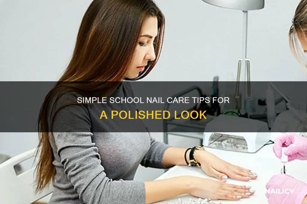 how to make your nails look good for school
