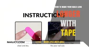 Instantly Longer Nails: The Tape Trick