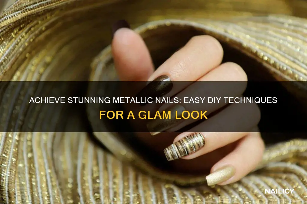 how to make your nails look metallic