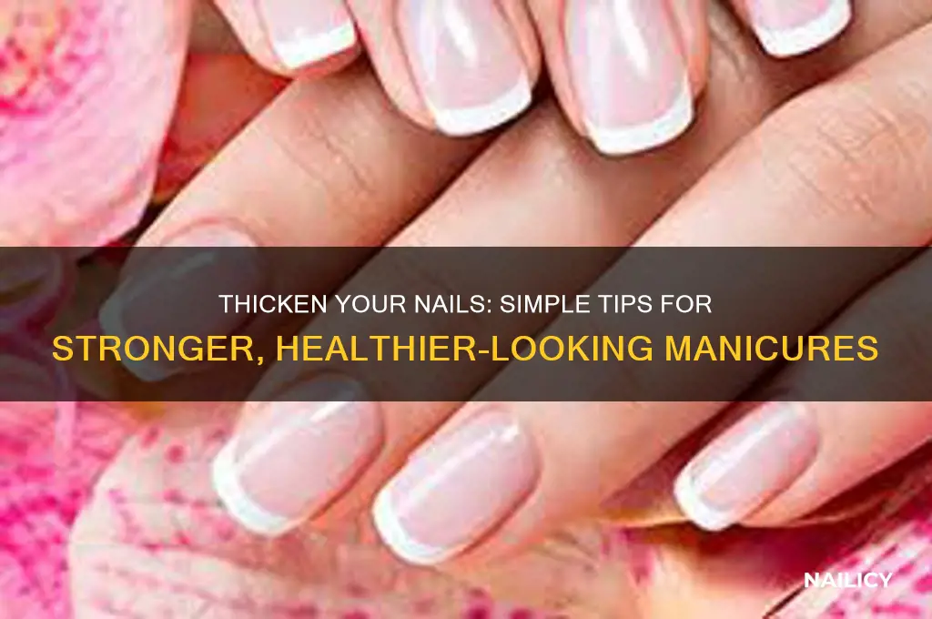 how to make your nails look thicker