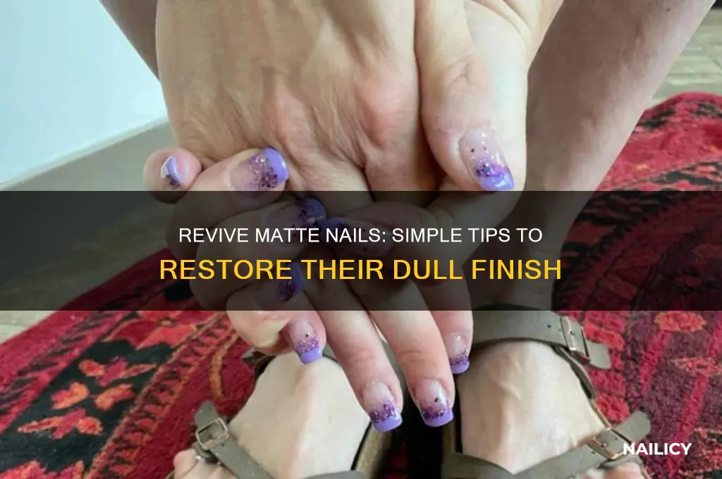how to make your nails matte again