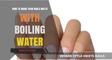 Easy Matte Nails: Boiling Water Hack for a Velvet Finish