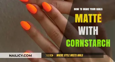 Matte Manicure Magic: Using Cornstarch for a Velvet Nail Finish
