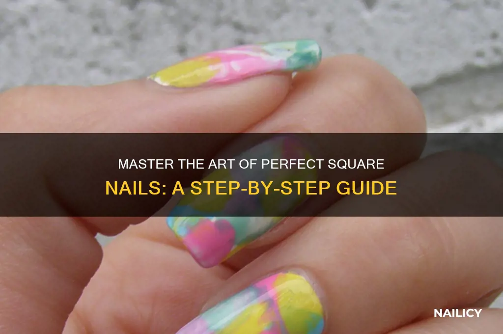how to make your nails perfectly square