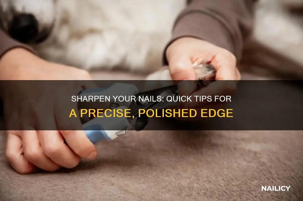 how to make your nails sharper