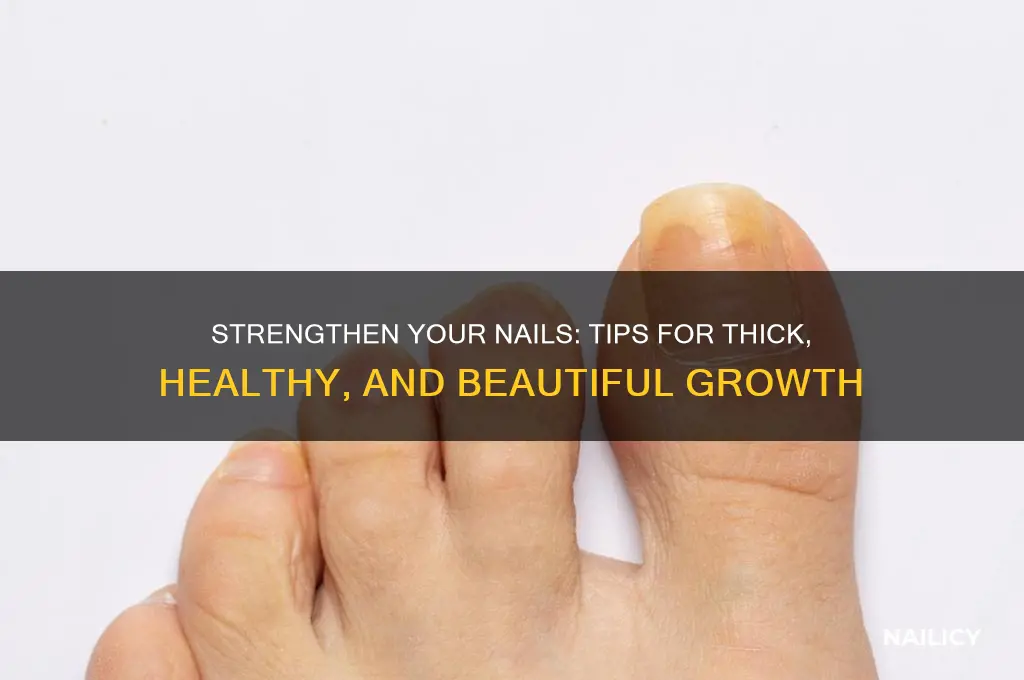 how to make your nails strong and thick