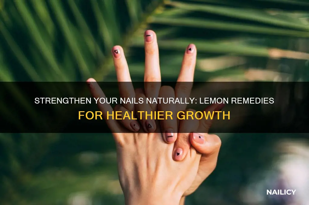 how to make your nails stronger with lemon