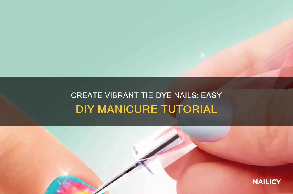 how to make your nails tie dye