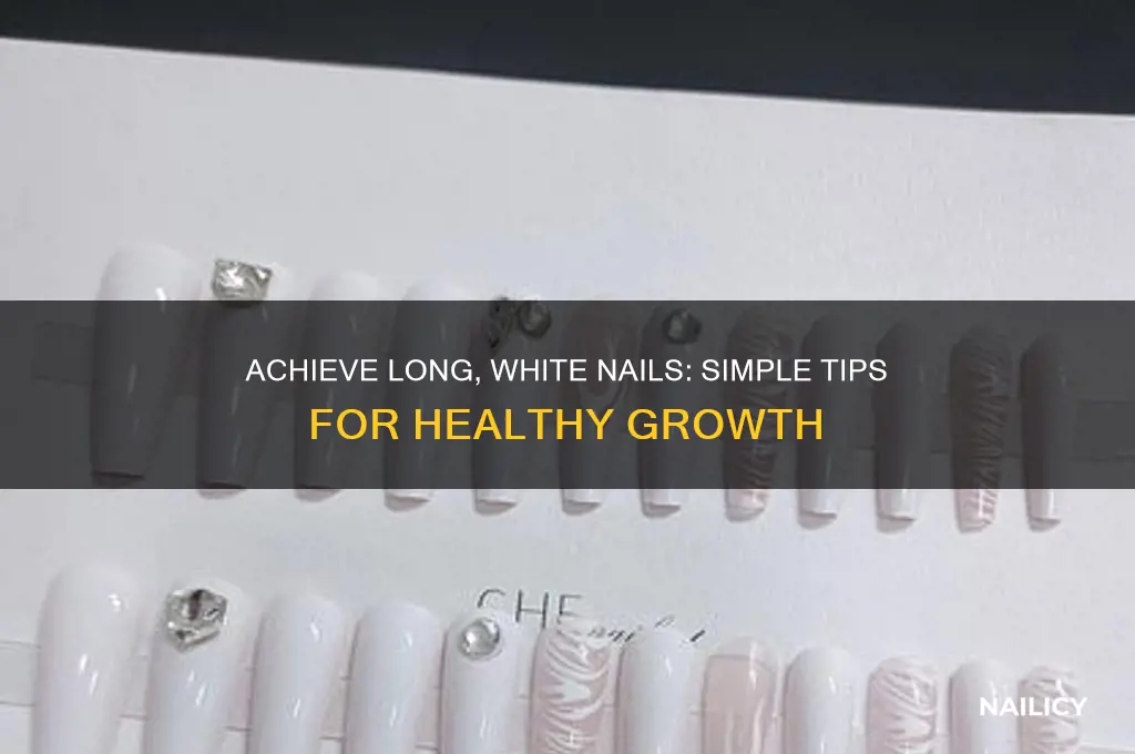 how to make your nails white and long