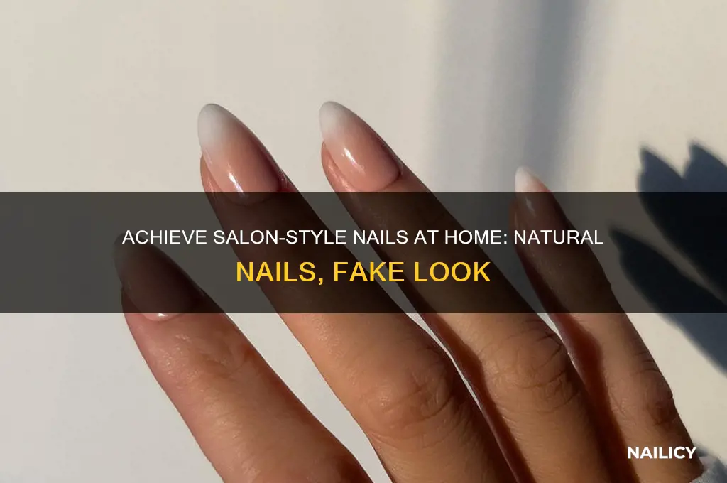how to make your natural nails look like fake