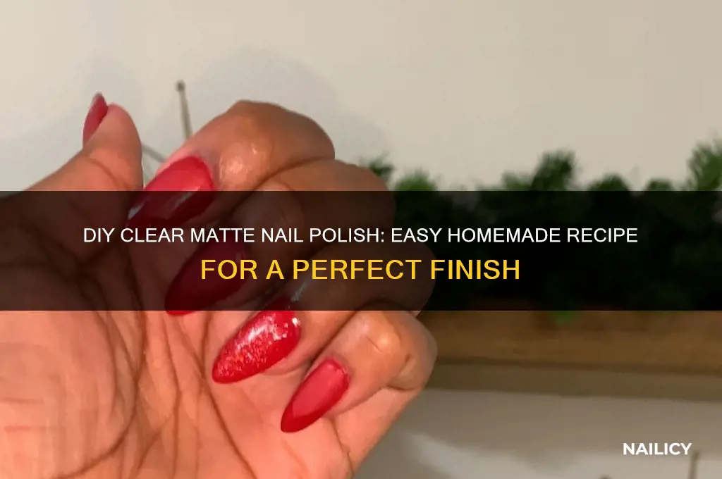 how to make your own clear matte nail polish