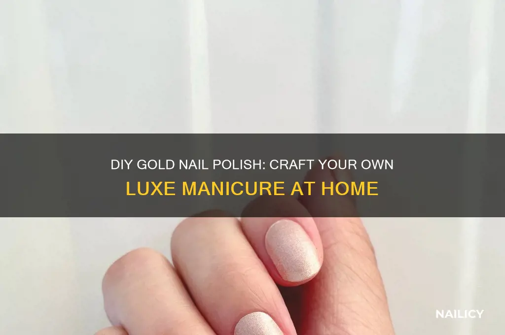 how to make your own gold nail polish