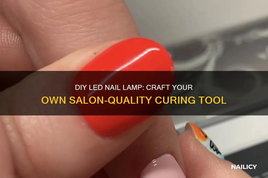 how to make your own led nail lamp
