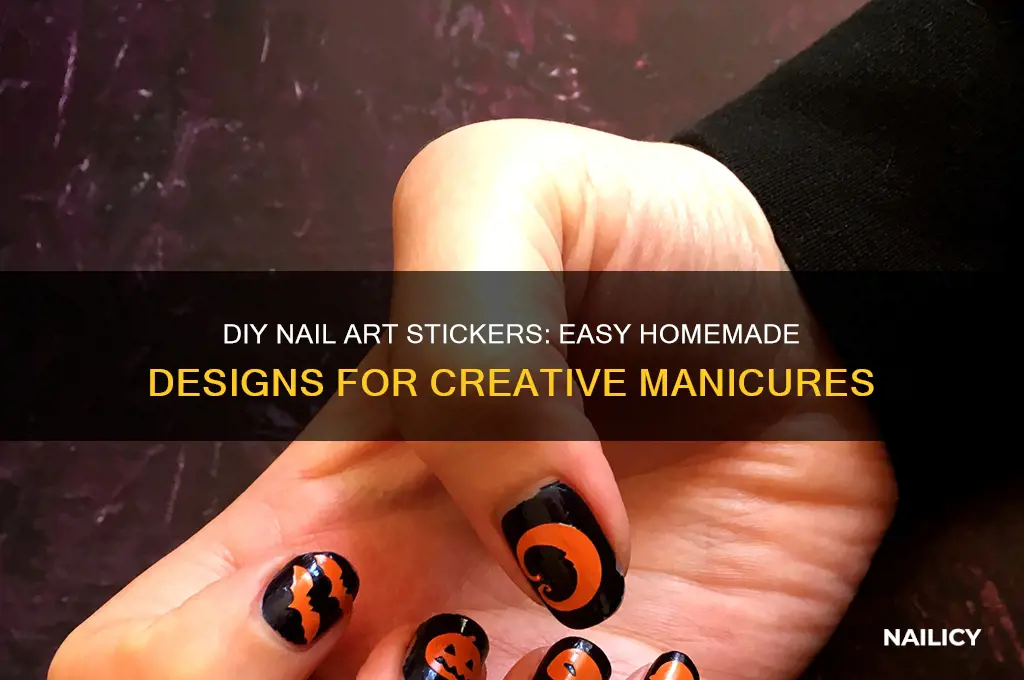 how to make your own nail art stickers at home