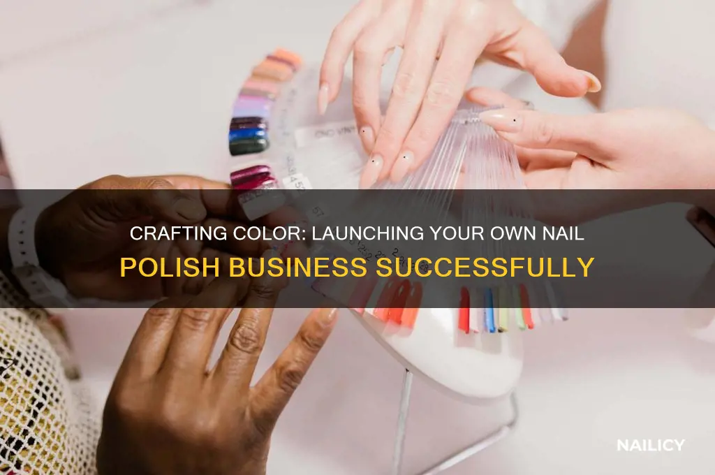 how to make your own nail polish business