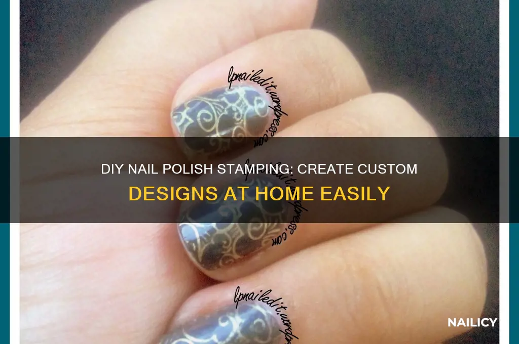 how to make your own nail polish stamp