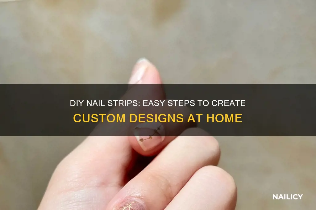 how to make your own nail strips