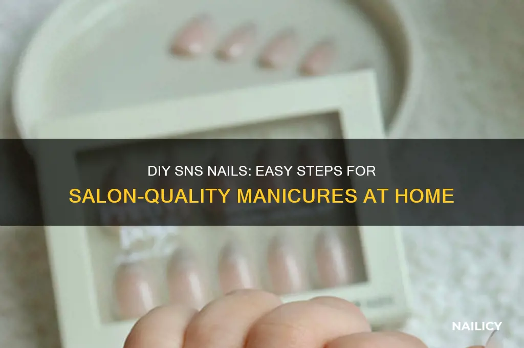 how to make your own sns nails