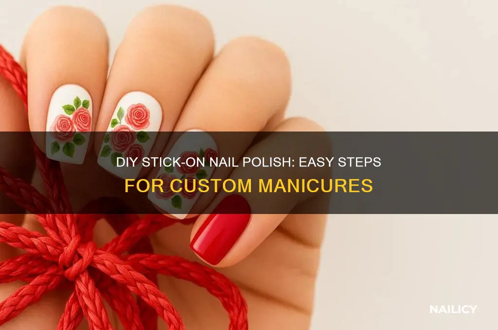 how to make your own stick on nail polish
