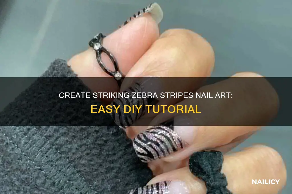 how to make zebra stripes on nails