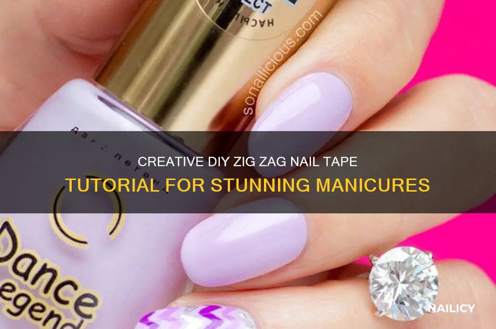 how to make zig zag nail tape